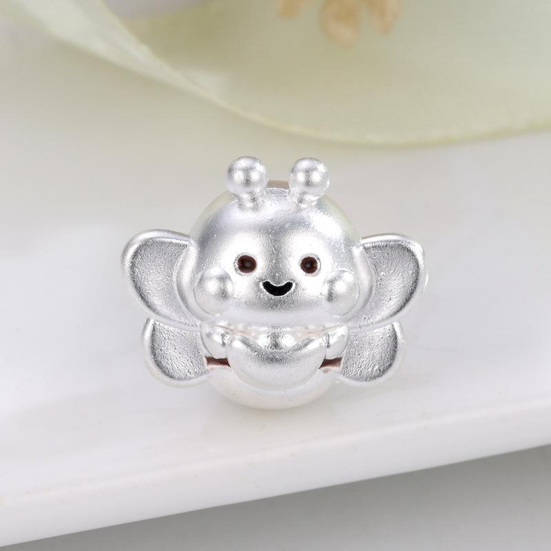 アクセサリー シルバー ミツバチ 転運珠 DIY 手作り パーツ かわいい 動物 シルバー色