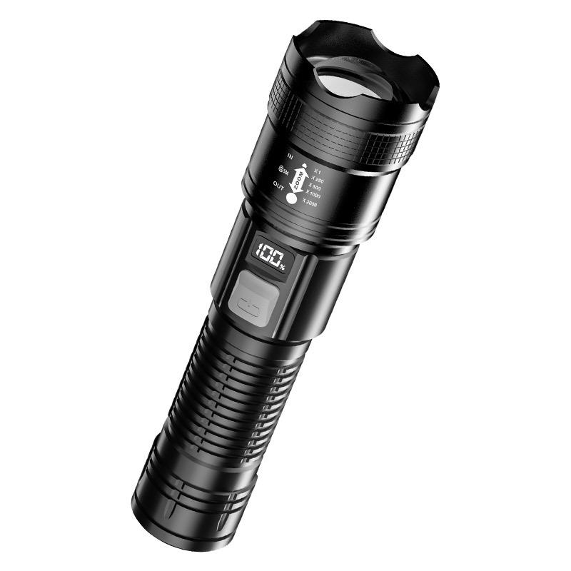 LEDライト 強力 充電式 懐中電灯 小型 ミニ 携帯用 家庭用 耐久性 アウトドア 応急灯 捜索 夜釣り パト..