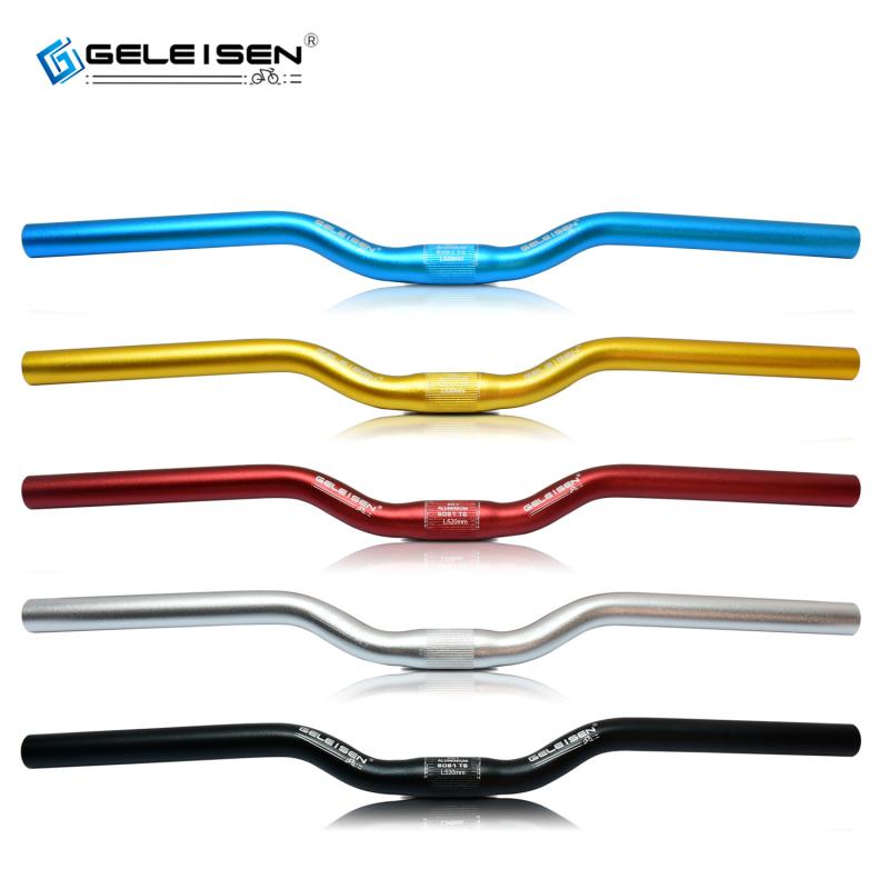 自転車 子供用 カラーハンドルバー アルミ合金 小径 燕型ハンドル 25.4mm 520mm 480mm ブラック シルバ..
