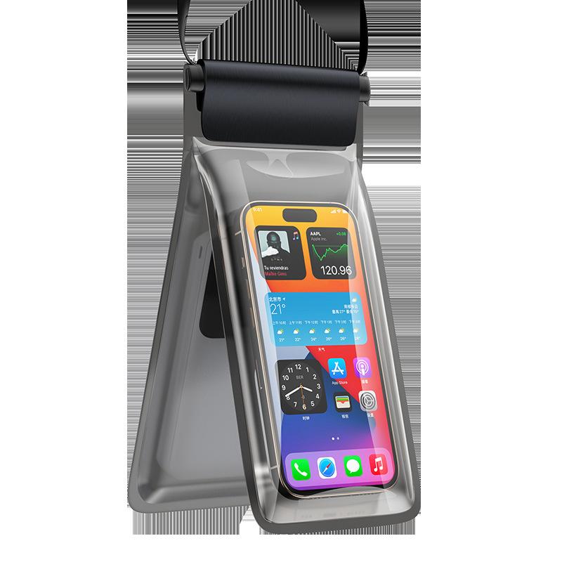 Other - スマホ 防水ケース 7.5 7.2インチ対応 スマートフォン 携帯 防水バッグ 2層式 TPU 潜水 プール 海水浴 釣り 漂流 アウトドア レジャー 黒 ブラック ピンク ブルー ホワイト