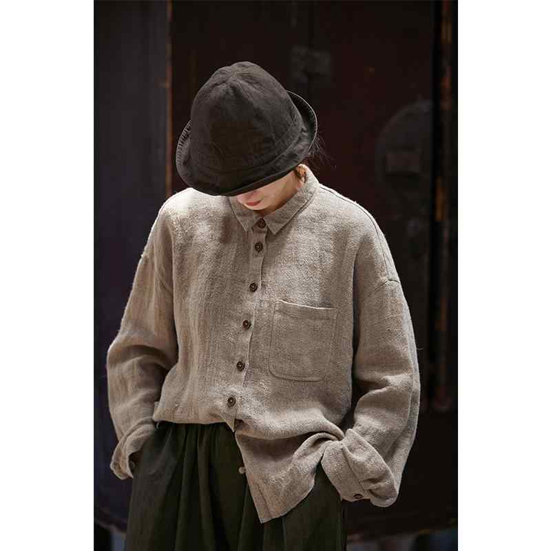 うさとの服　フード付トップス　草木染　手織り　天然素材 うさとの服 フード付トップス 草木染 手織り 天然素材 うさとの服