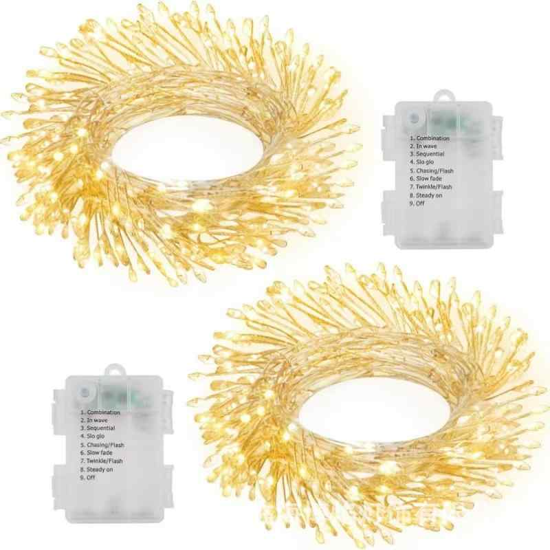 LED イルミネーション ライト 電飾 鞭 銅線 クリスマス 結婚式 パーティー イベント デコレーション 暖..