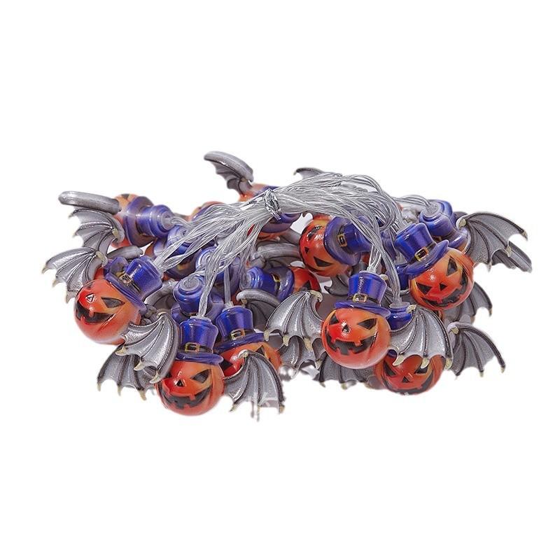 LED ストリングライト ハロウィン 飾り 南瓜 幽霊 髑髏 イルミネーション 電池式 USB式 室内装飾