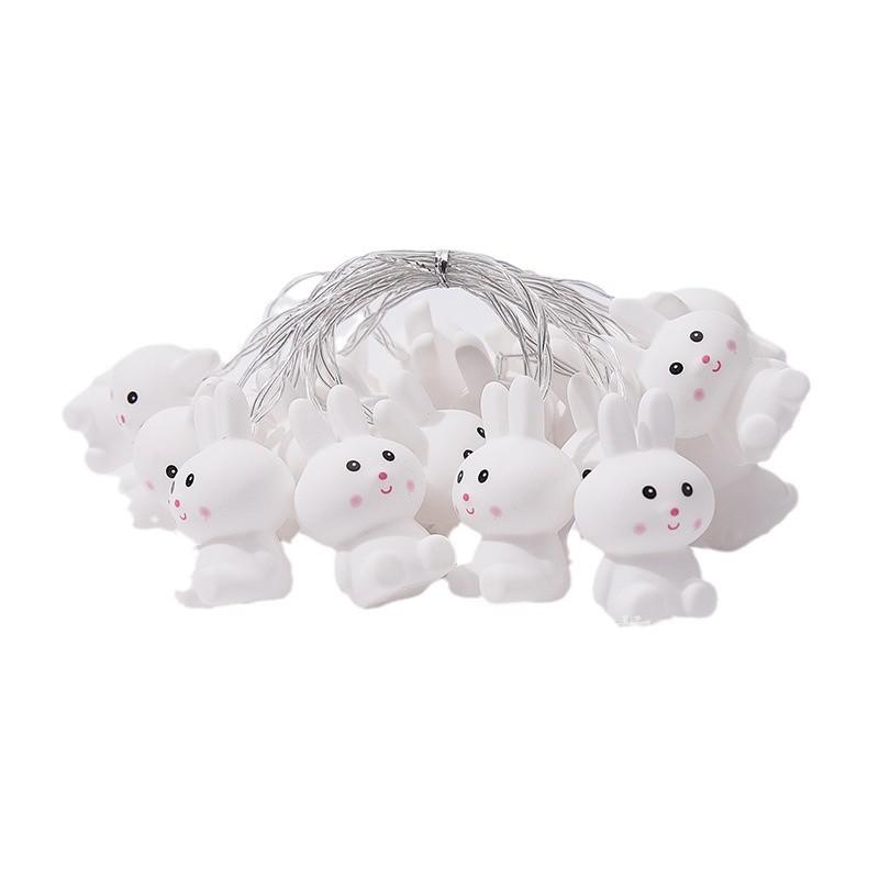 ライト イルミネーション ウサギ ニンジン モチーフ イースター デコレーション バッテリー式 LED 銅線