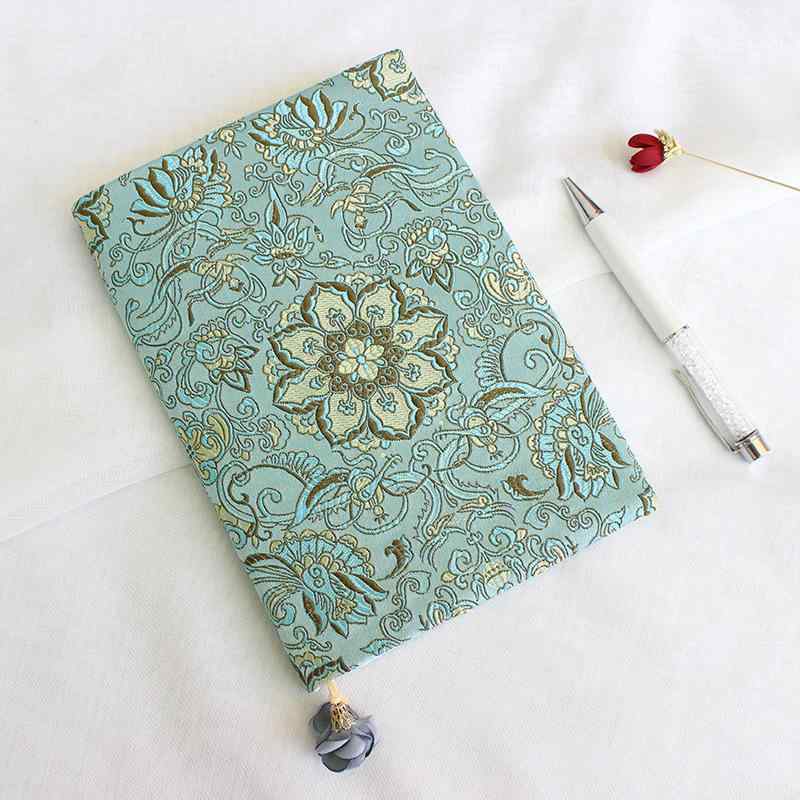 ブックカバー レディース A6 サイズ調整可能 手帳カバー 文庫判 雑貨 布製 エスニック アジアン テイスト