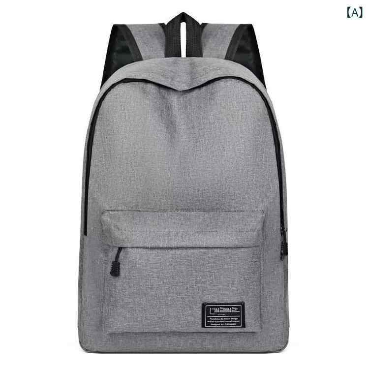 リュック メンズ 男性用 バックパック 大容量 中学生 高校生 大学生 通学 通勤 旅行 鞄 カバン オックスフォード 灰色 黒色 軽量 15インチ