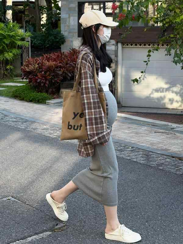 スカート レディース マタニティ 薄手 大きいサイズ 妊婦服 産前産後 ロング丈 包臀 無地 黒 グレー 粘..