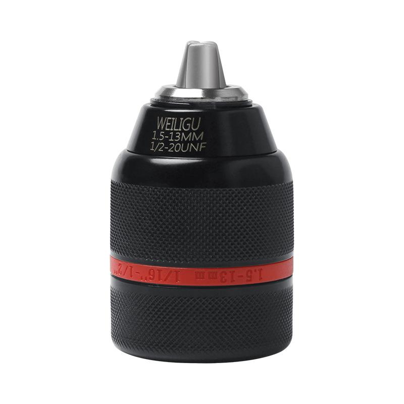 ドリルチャック 電動ドリル用 1.5-13mm 0.8-10mm 高炭素鋼 三爪チャック クイックチェンジ アタッチメント 手締め式 ラチェット式 セルフロック式