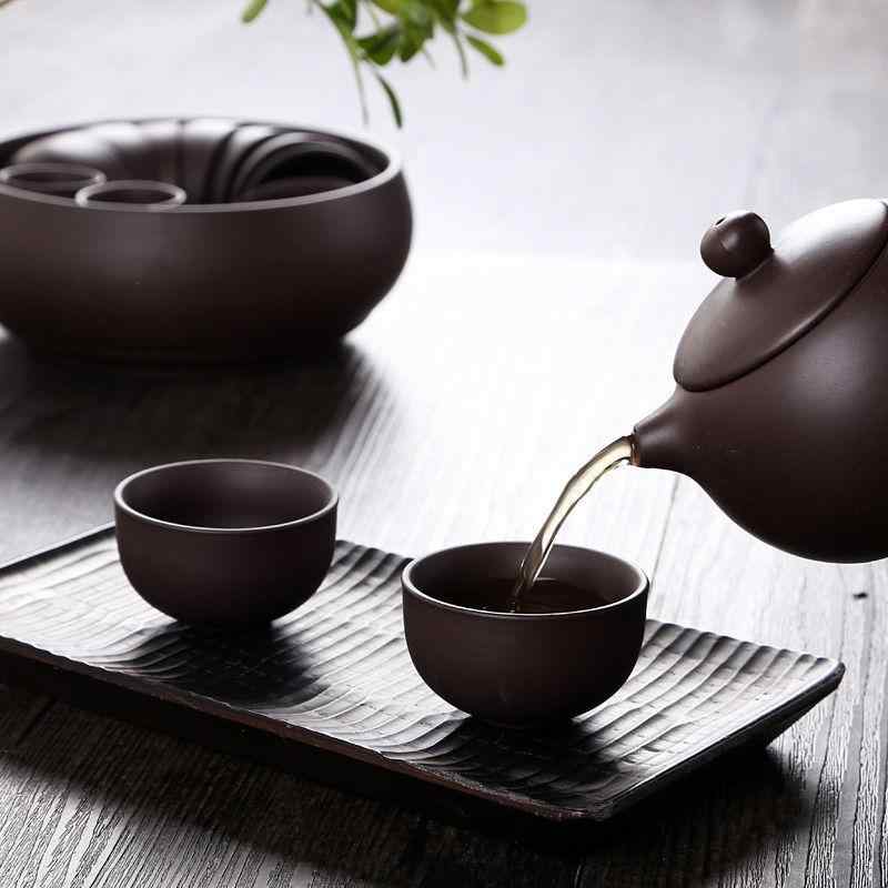 茶器セット 宜兴原矿紫砂壺 功夫茶具 茶盤 茶杯 蓋碗 陶瓷 ホーム ティーセット 紫砂茶具 黒紫砂 原矿紫砂壺 西施壺 青瓷 哥窑 定窑 白瓷 汝窑