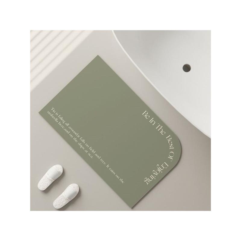 マット 浴室マット 珪藻土 バスマット 吸水 速乾 滑り止め 家庭用 トイレマット ドアマット クリームグリーン クリームグレー クリームオレンジ クリームブラウン