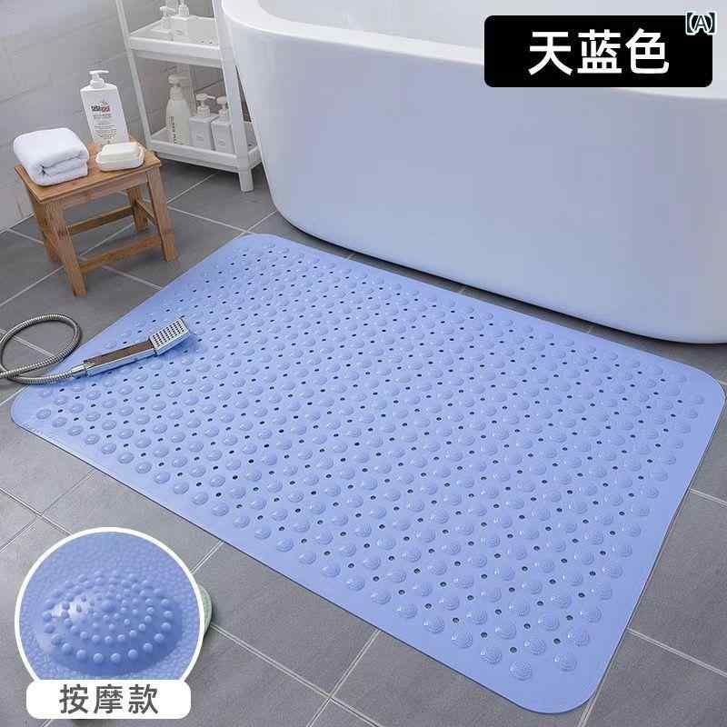 バスマット 大判 滑り止め 吸盤付き マッサージ 浴室マット 洗面所マット トイレマット 浴槽用 排水穴..