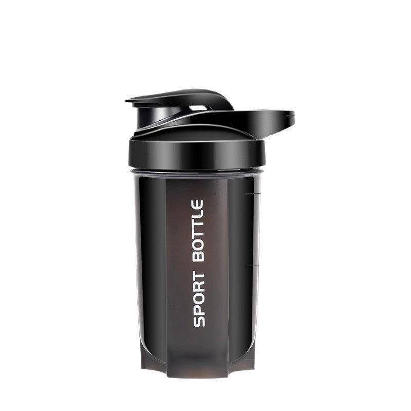 水筒 男女兼用 プロテイン シェイカー 600ml スポーツ ウォーターボトル 携帯用 攪拌カップ プラスチッ..