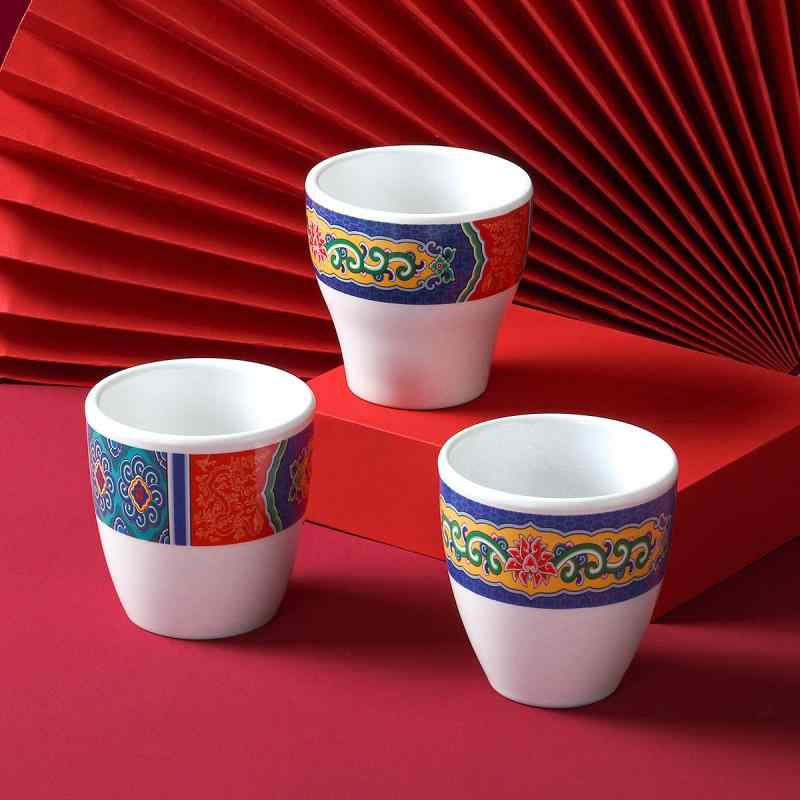 食器 密胺 カップ 中華風 レストラン ホテル プラスチック コップ 割れにくい 耐熱 水飲み