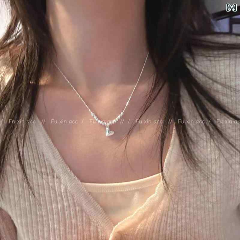 ネックレス レディース ハートモチーフ 華奢 エレガント ペンダント 首飾り ファッション雑貨 アクセサリー ジュエリー 電気メッキ加工 銅製 ゴールドカラー