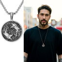 ネックレス メンズ レディース 復古 シルバー ラッキーアイテム 幸運 お守り ペンダント 鯉モチーフ パートナー ギフト