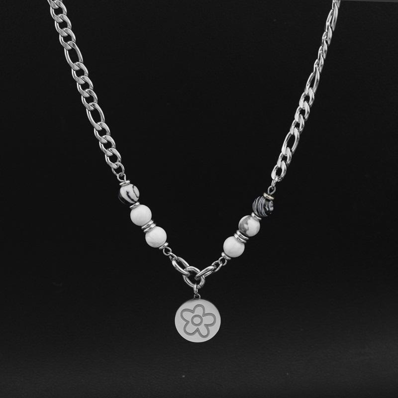 ネックレス メンズ レディース チョーカー チタン 鋼製 喜平チェーン 古美色 レトロ パンク ヒップホッ..