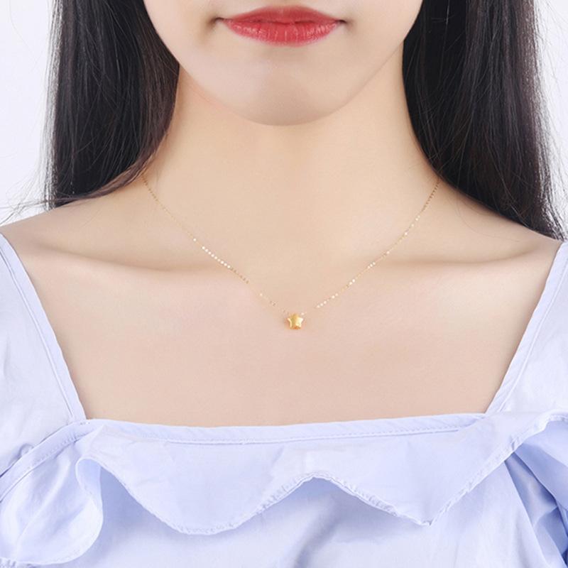 ネックレス レディース 純金 ラッキーアイテム 星形 ペンダントトップ 999 ゴールド 幸運 お守り かわいい おしゃれ 普段使い 旅行 結婚式 パーティー ...