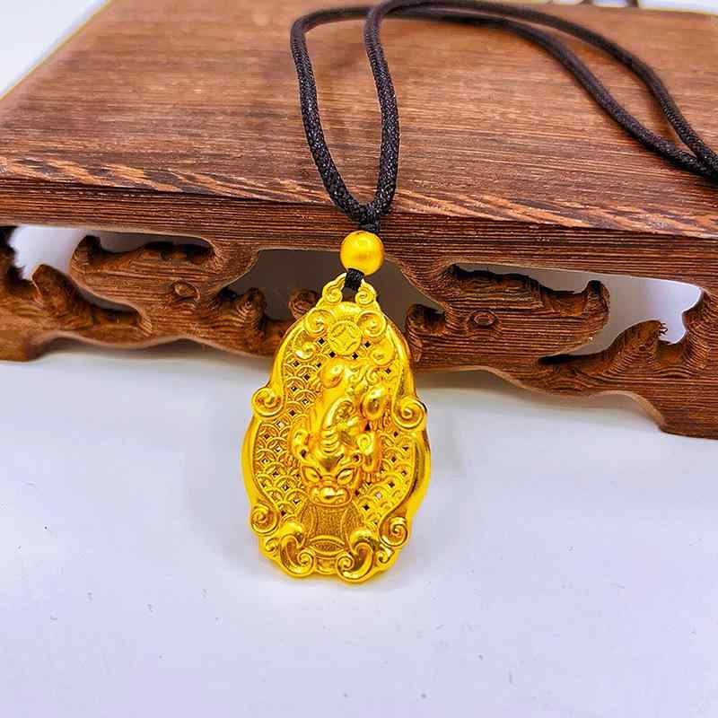 ・素材: 銅・造型: その他・カラー: 招財進宝貔貅吊墜、招財進宝貔貅吊墜+黒紐・スタイル: 中国風、文芸復古・種類: ネックレス・流行元素: 吞金獣、民族/国風