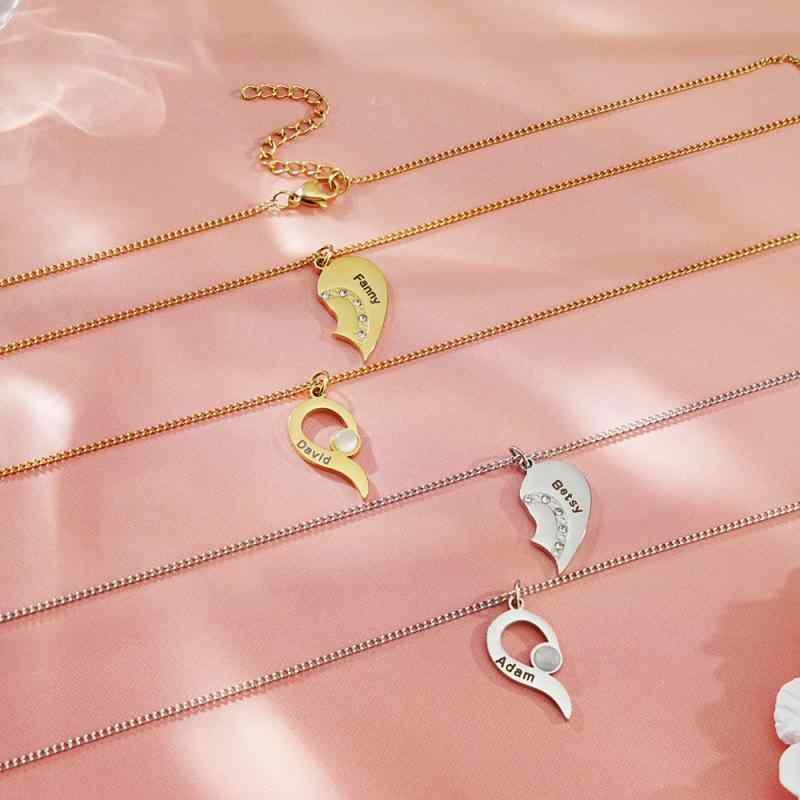 ・素材: ステンレス・処理工芸: 電気メッキ・造型: 心形・チェーンスタイル: O字チェーン・多層構造: 否・ペンダント素材: チタン鋼・ネックレス長さ: 41cm～50cm・カラー: スチール色、ゴールド色、ローズゴールド色・流行要素: ...