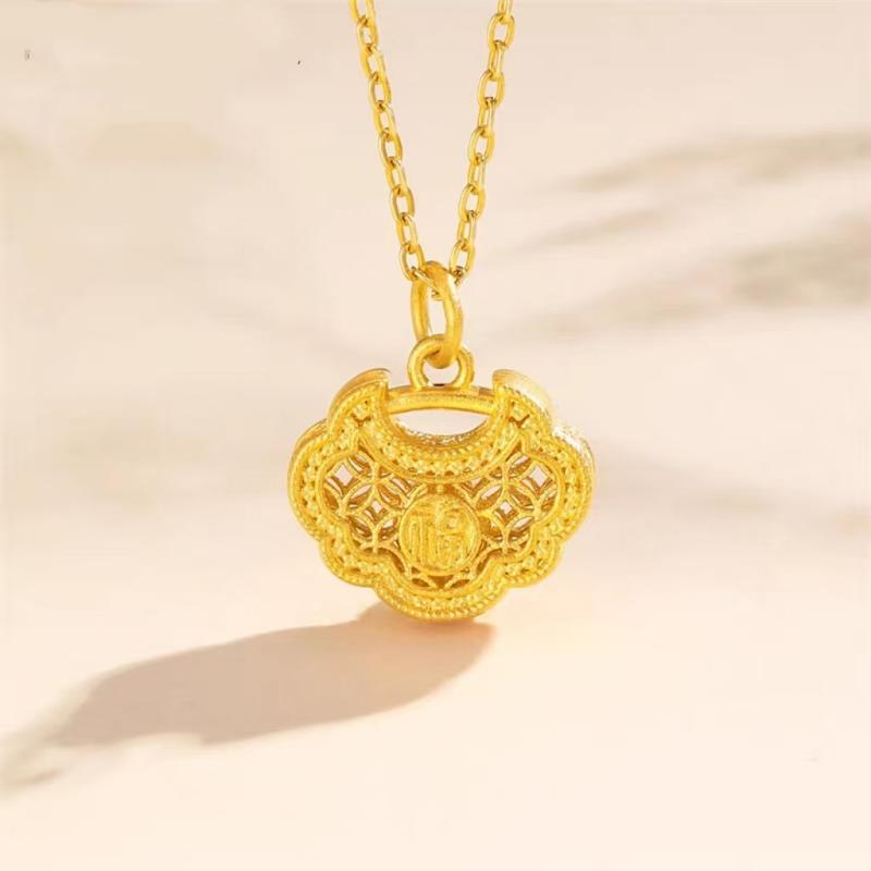 ネックレス レディース 平安ロック お守り ペンダント 幾何学模様 個性的 スタイル 新中式 銅製 チェーン ネックレス ピンク系 ギフト 記念日 誕生日 プレ...