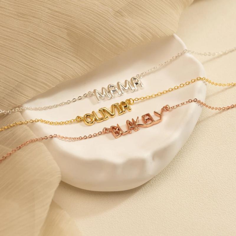 ネックレス レディース S925 シルバー ペア 名前 刻印 英語 ペンダント チョーカー 銀メッキ プラチナ ..