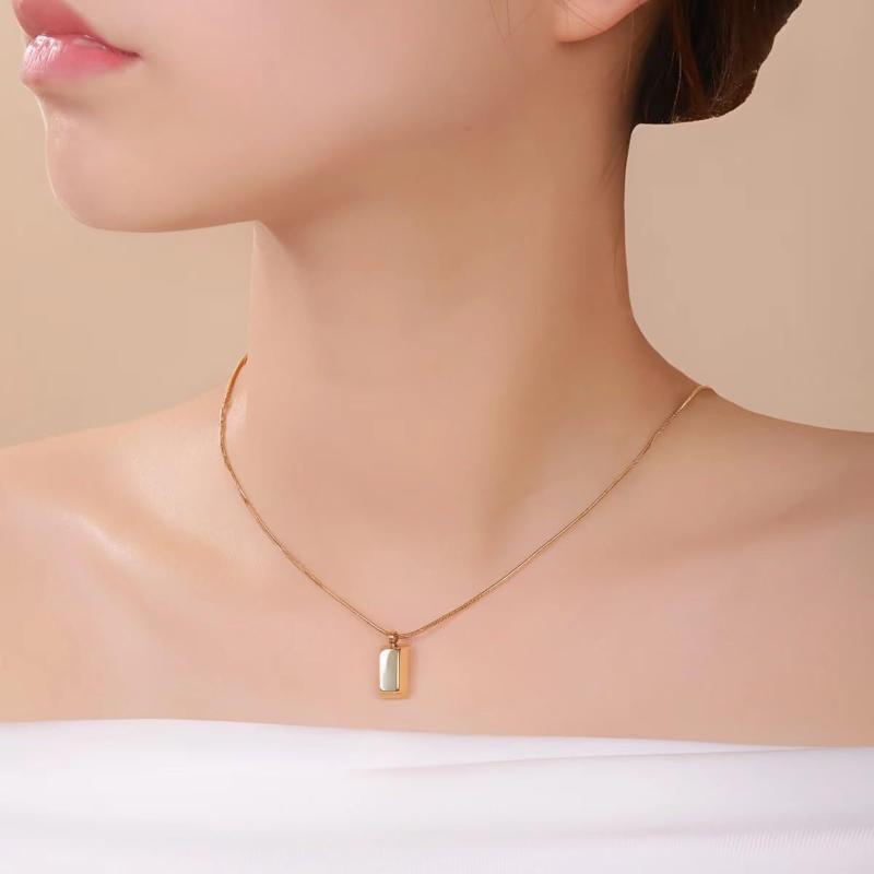 ・素材: 不锈钢・造型: 几何型・処理工艺: 电镀・カラー: 金色・流行元素: 不规则・スタイル: 百搭・スタイル分類: ファッション通勤・製品カテゴリ: ネックレス