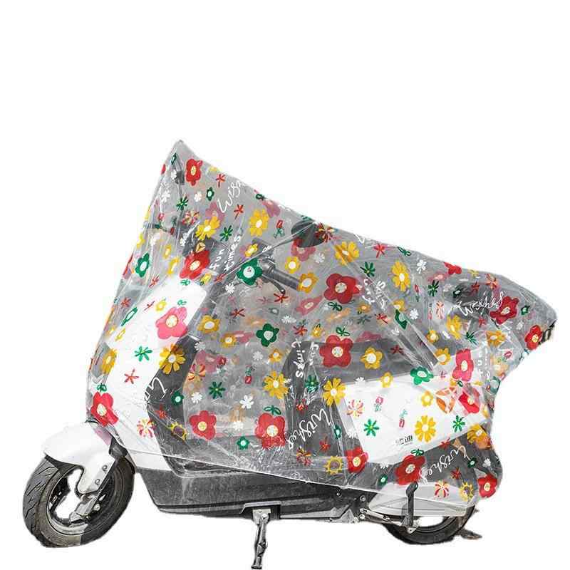 自転車カバー 電動自転車カバー PEVA素材 バイクカバー 防風 防雨 防雪 日焼け防止 透明 小さめ