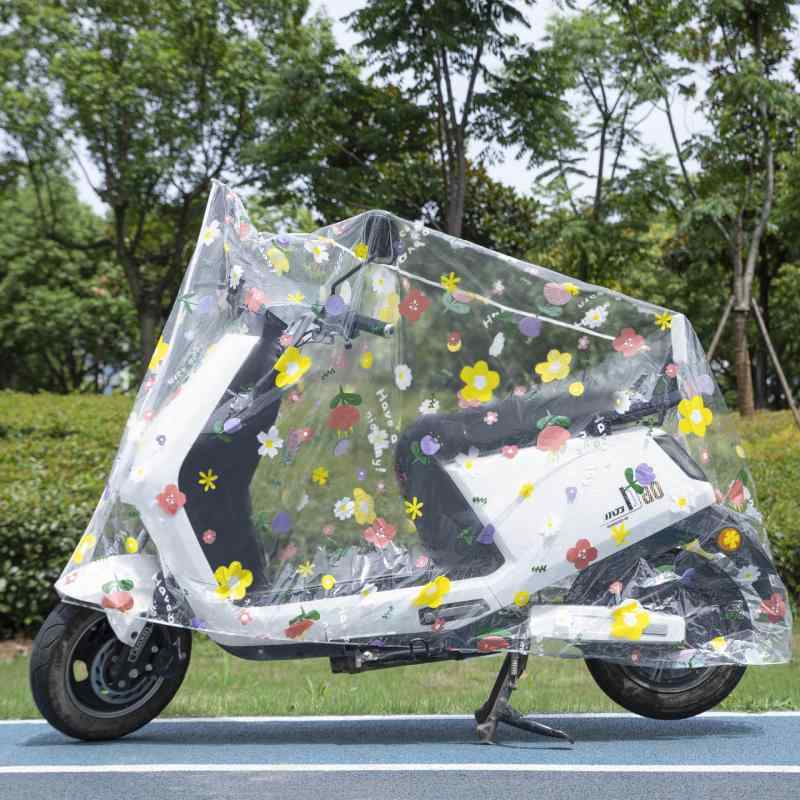 バイク用レインカバー 厚手 耐水 耐汚 バイクカバー 電動アシスト自転車 スクーター 雨除け 日焼け止め..