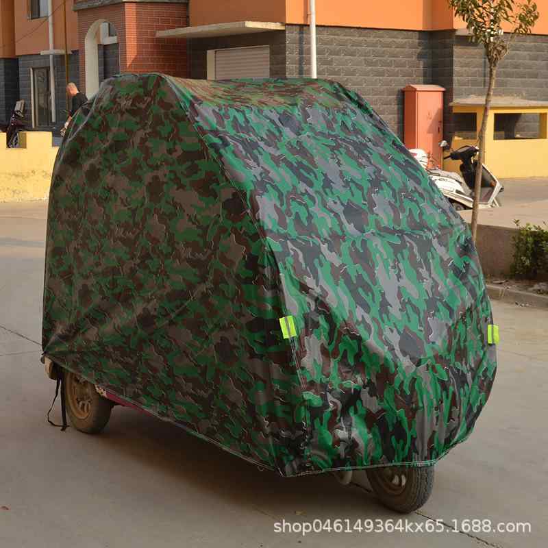 バイクカバー 電動三輪車 カバー 防水 防塵 日焼け止め オックスフォード生地 銀色 ブルー ブラック