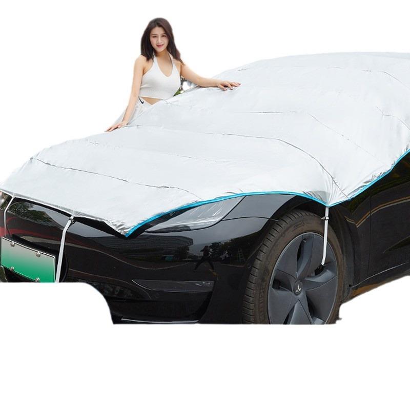 カーカバー 自動車 コンパクトカー 中型車 大型車 汎用 傘布 シルバー 日焼け防止 断熱 防雪 防霜