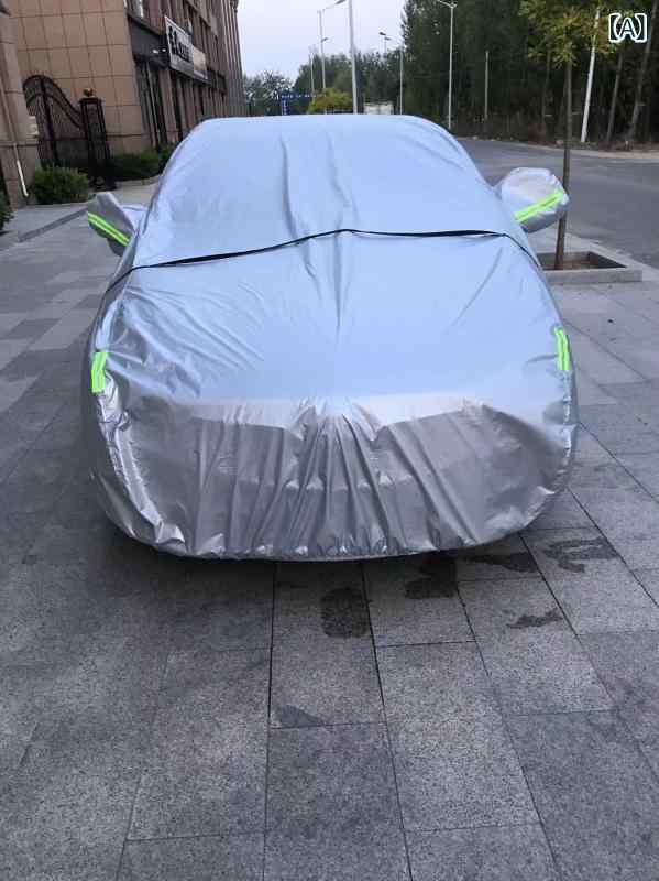 カーカバー 車体カバー 自動車カバー 防雨 日焼け防止 厚手 汎用 SUV セダン ハッチバック グレー 2