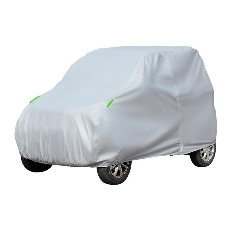 バイクカバー 電動三輪車 四輪車用 オックスフォード生地 防水 防雪 遮光 耐久性 グレー シルバー ブル..