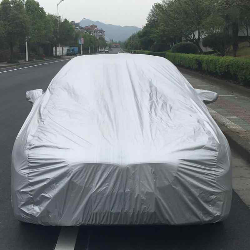 カーカバー 車体カバー 自動車カバー 防塵 防雨 防晒 シルバー S M L XL XXL