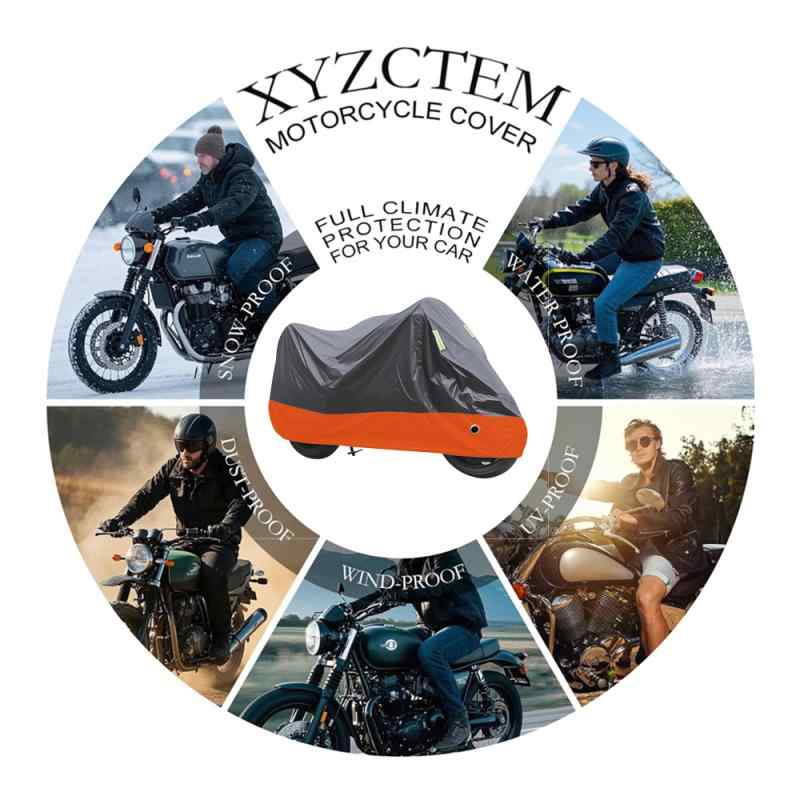 バイク用カバー 厚手 日焼け止め 防水 防雨 バイクカバー 電動バイクカバー 車体カバー M L XL 2XL 3XL..
