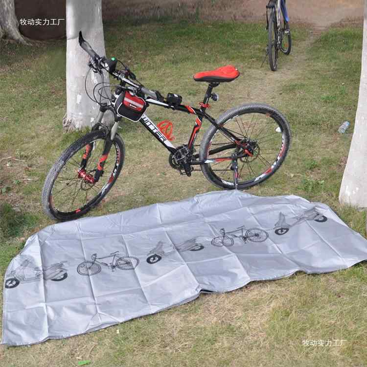 自転車 カバー 防塵 防雨 撥水 UVカット サイクルカバー マウンテンバイク 車体カバー グレー ポリエス..