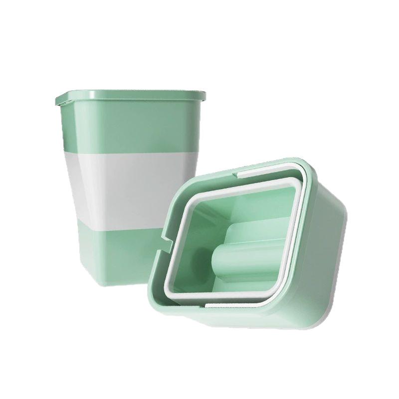 ゴミ箱 車載 折りたたみ 多機能 車用 自動車 ドライブ アウトドア キャンプ 洗車 収納 ベージュ 薄緑