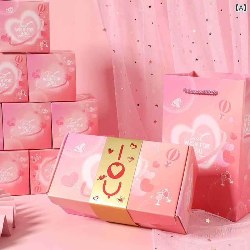 ボックス サプライズボックス 跳ねる ボックス ラブ メッセージ ギフト 告白 バレンタイン デー 誕生日..