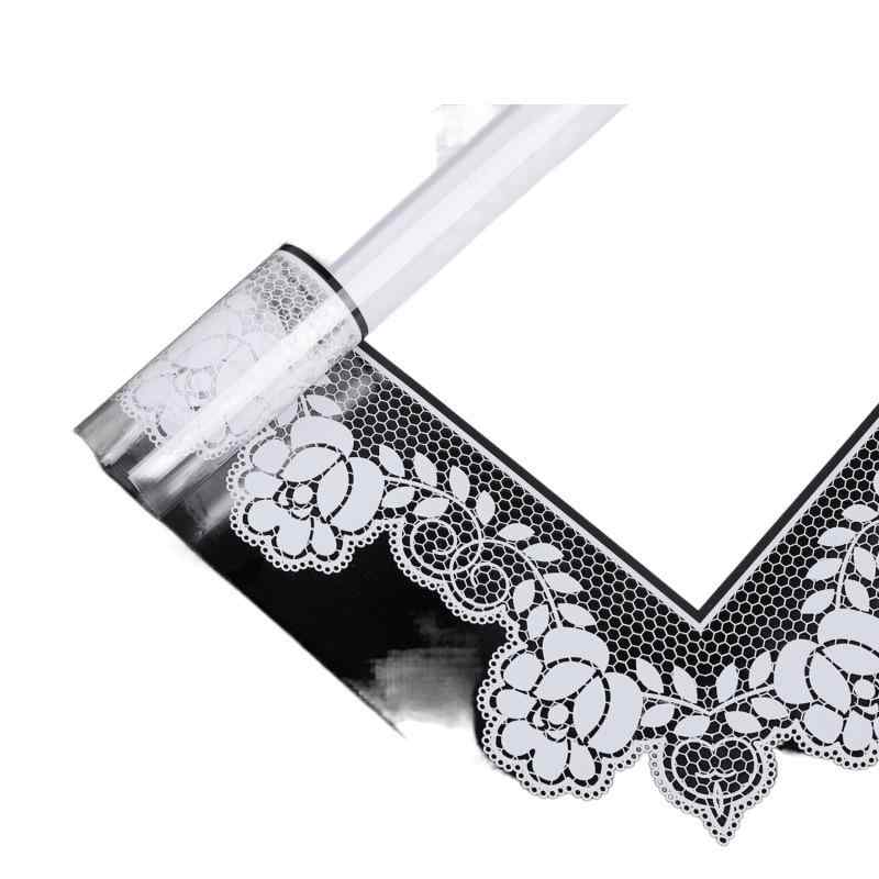 ラッピングペーパー レース 花柄 OPP 包装フィルム 防水 57cm×57cm ホワイト レッド ブラック イエロー..