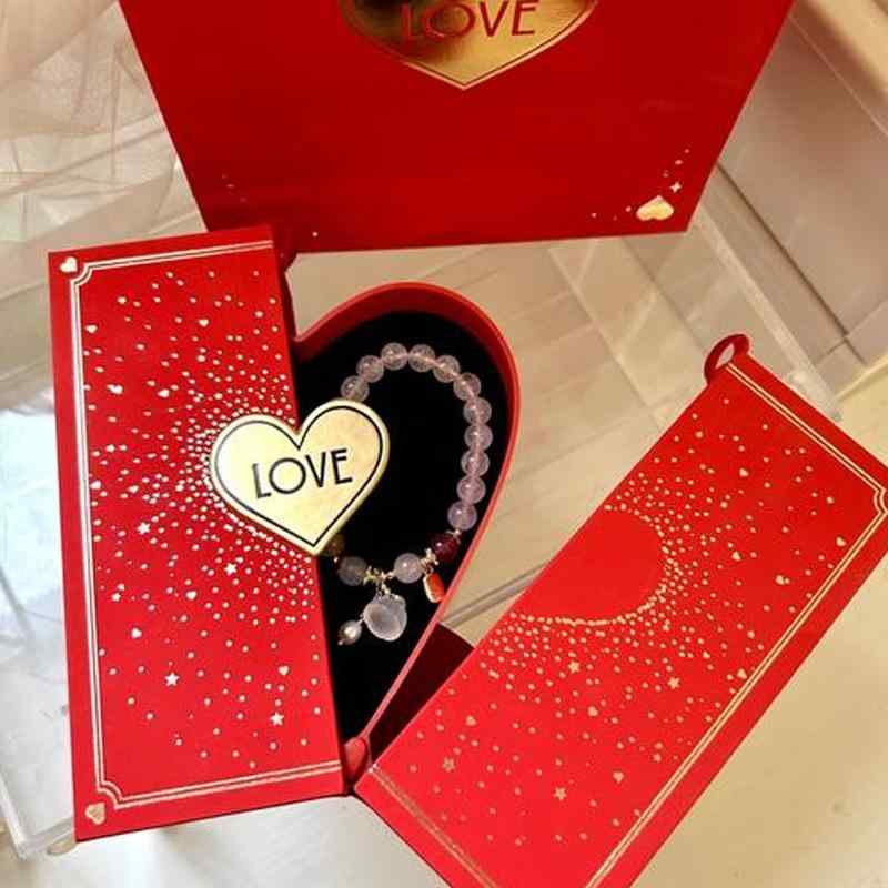 アクセサリーボックス レディース ネックレス 指輪 ピアス ジュエリーボックス ローズレッド ピンク レ..