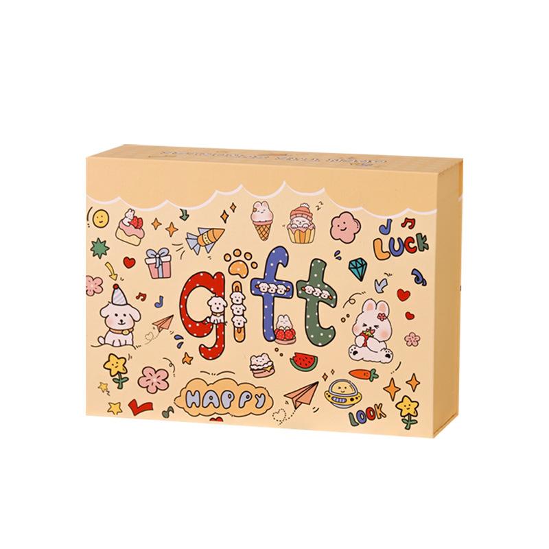 ギフトボックス 子供 キッズ ベビー 赤ちゃん カートン かわいい 翻蓋 バレンタインデー 誕生日 プレゼント ギフト 大中小 空箱 紙袋