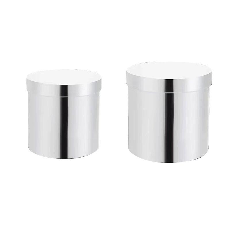 花瓶 シルバー ゴールド ミラー 鏡面 花束 ギフトボックス フラワーアレンジメント ボックス 硬質紙製 ..