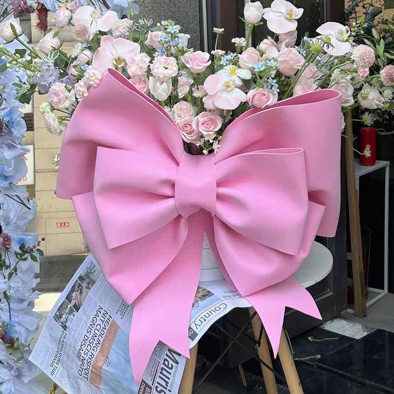 ラッピングペーパー カラー海綿紙 バブルクッション材 造形紙 手芸 DIY 蝶結び 花束 包装資材 ブラック..