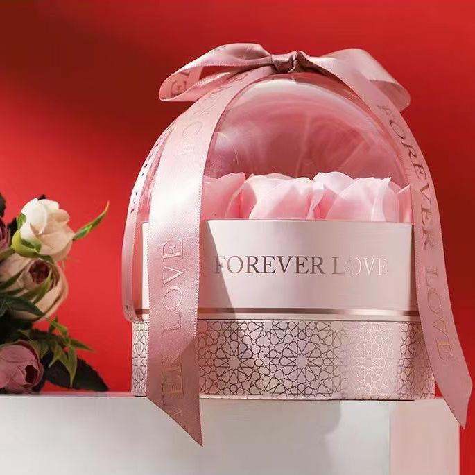 ジュエリーボックス レディース 向け ローズ リング ケース アクセサリー 収納 ピンク ギフト ボックス プレゼント 用途 普段使い