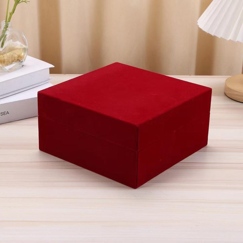 ギフトボックス 無地 ベルベット調 フラップ式 記念日 ウェディング 結婚式 チョコレート キャンディ ..