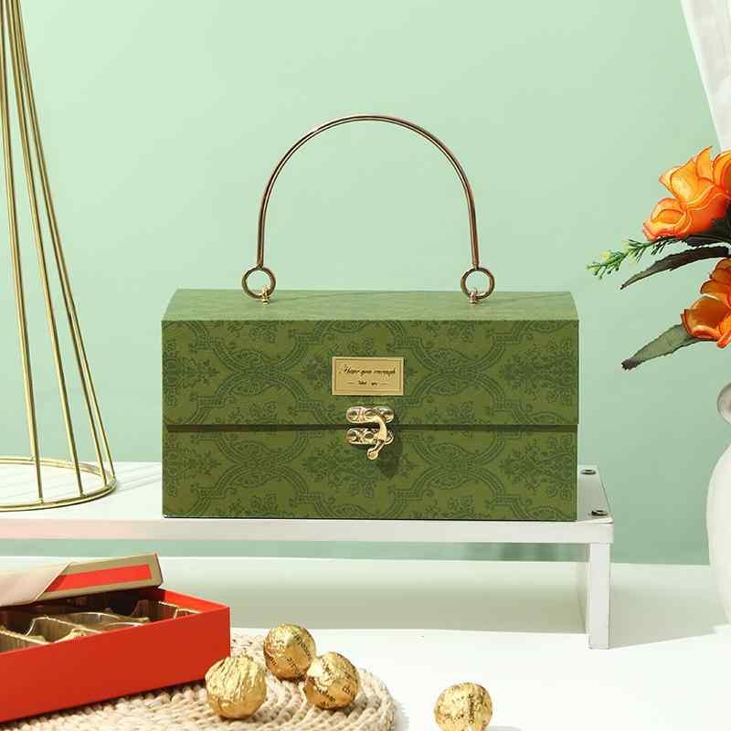 ギフトボックス 結婚式用 贈り物ボックス ブライダル ラッピング 空箱 レッド グリーン