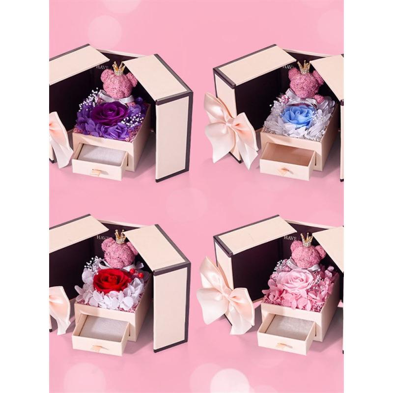 ジュエリーボックス レディース アクセサリーケース 小物入れ ネックレス 指輪 ピアス 収納 レザー調 大容量 おしゃれ かわいい レッド ピンク パープル ブルー