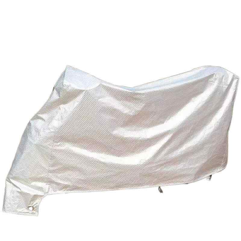 バイクカバー 電動自転車カバー 厚手 防水 防雨 防風 防塵 日焼け止め 遮熱 撥水 UVカット 銀色 ブルー..