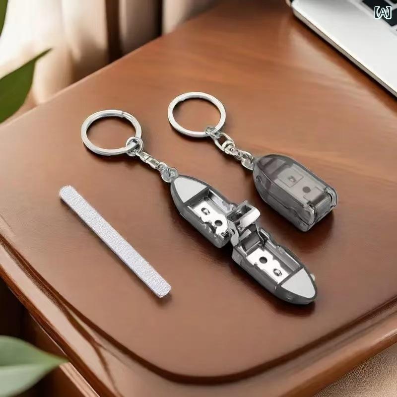 爪切り ドイツ式 変形 コンパクト 折り畳み 炭素鋼 携帯式