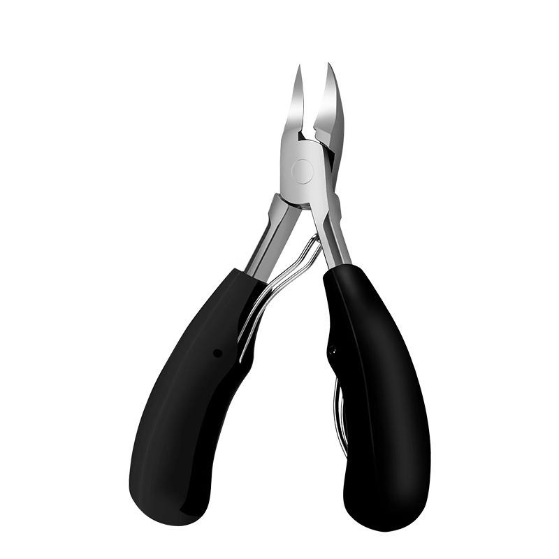 ネイルニッパー 爪切り 甘皮切り 厚い爪 巻き爪 ゾンデ 鷹の嘴型 ステンレス製 斜め刃タイプ