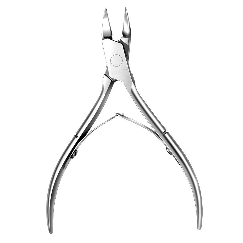 ネイルケア 不锈钢製 甘皮ニッパー 爪切り 巻き爪 厚い爪 平口タイプ 握りやすい